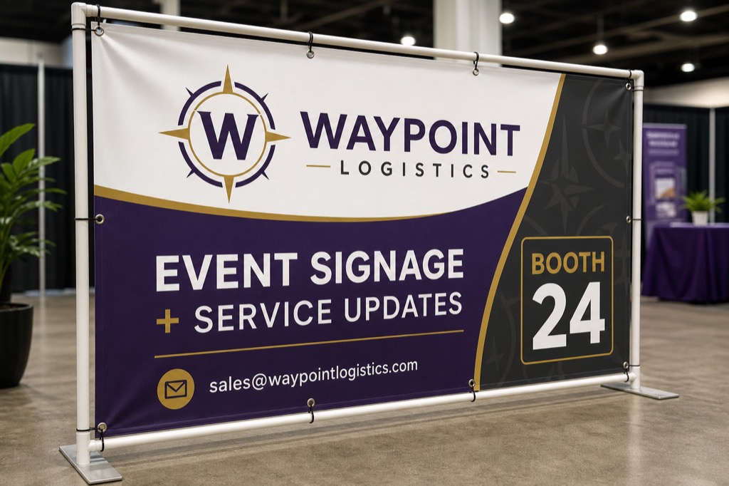 15 oz. Single Sided Blockout Banner