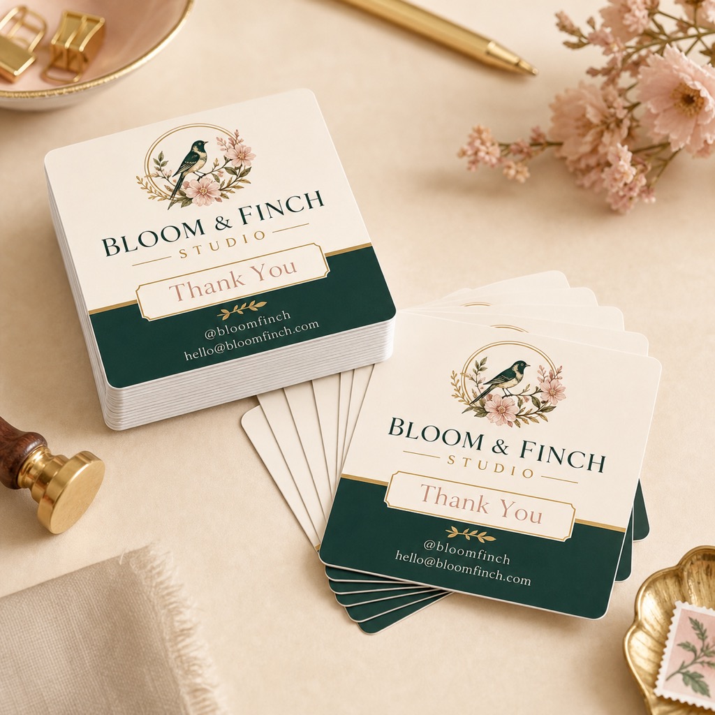 2.5 × 2.5 in. Social Cards