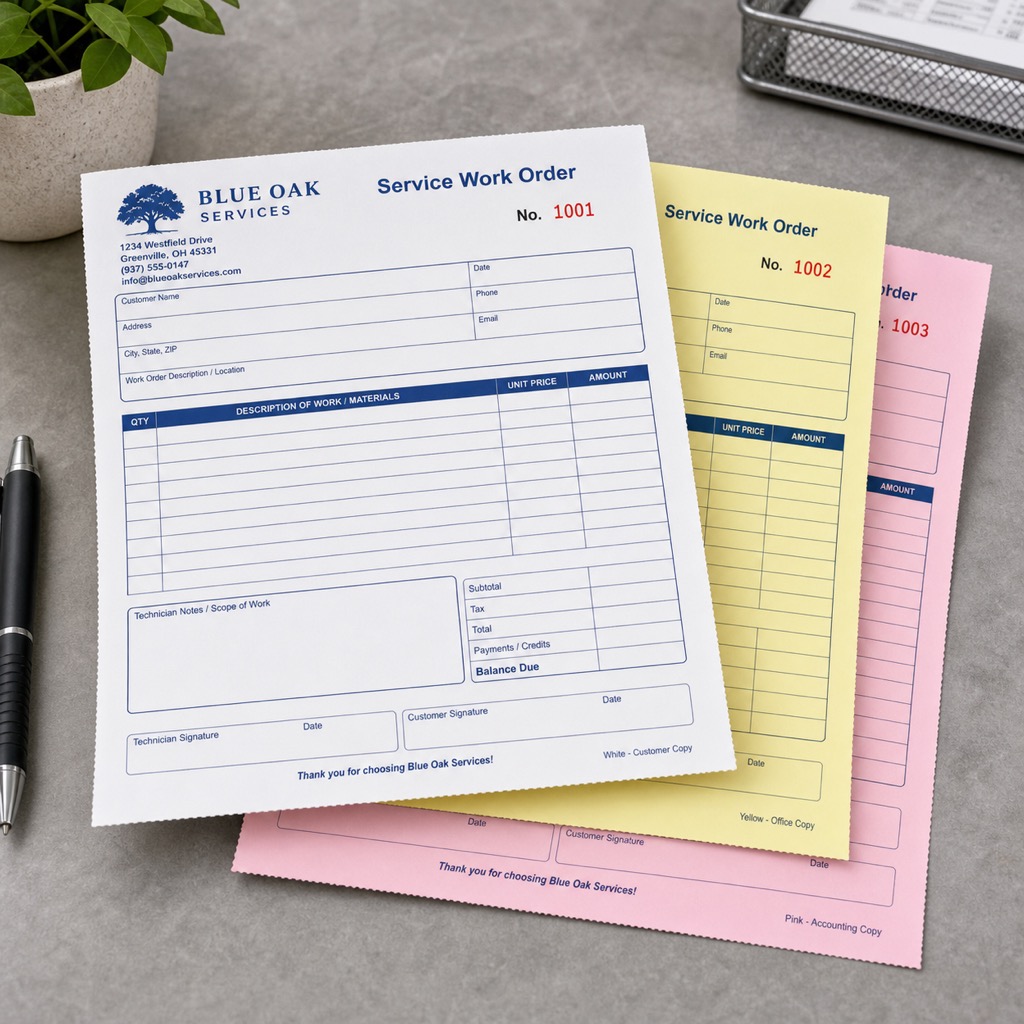 3-part NCR Forms w Variable Numbering