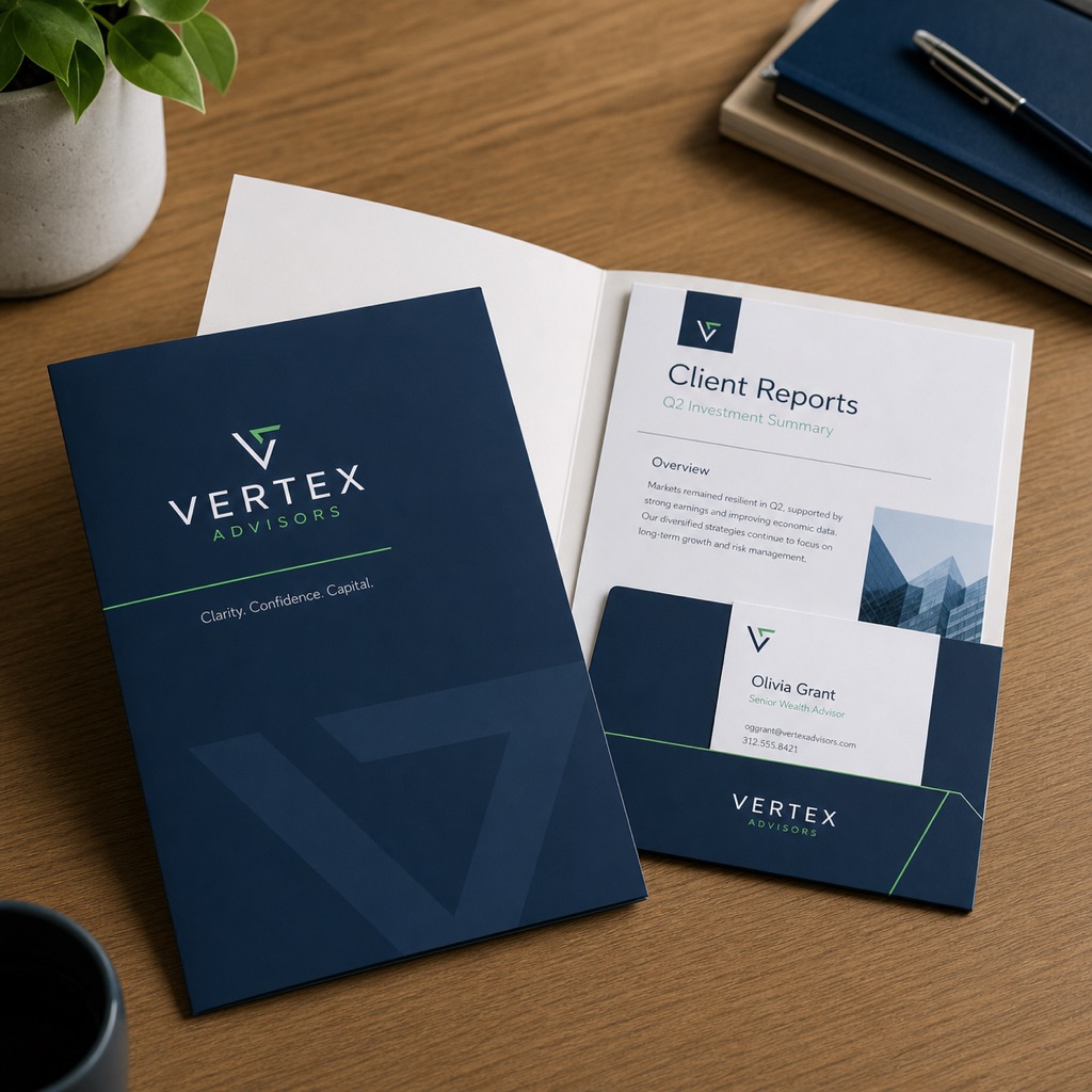 5.25 × 10.5 in. Presentation Folder