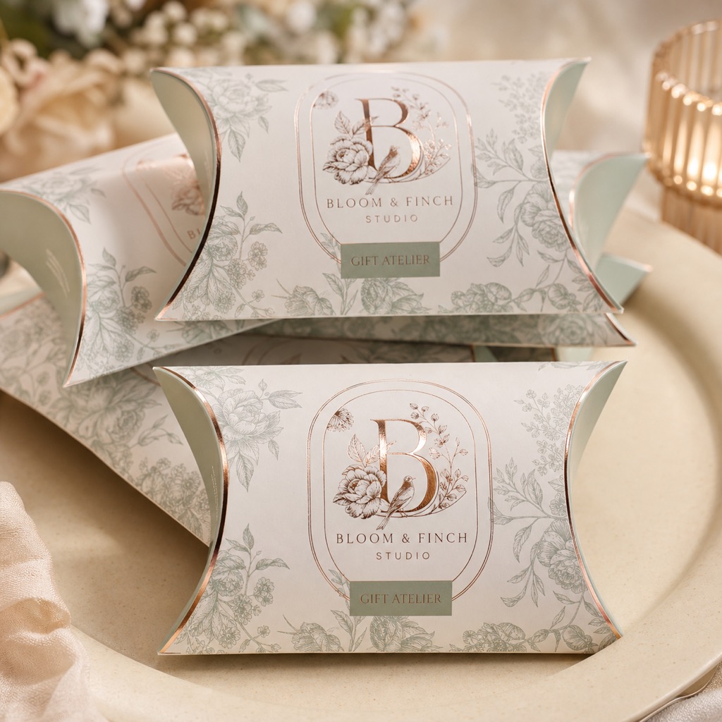 Akuafoil Pillow Boxes