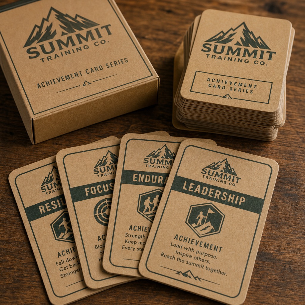 Brown Kraft Trading Cards