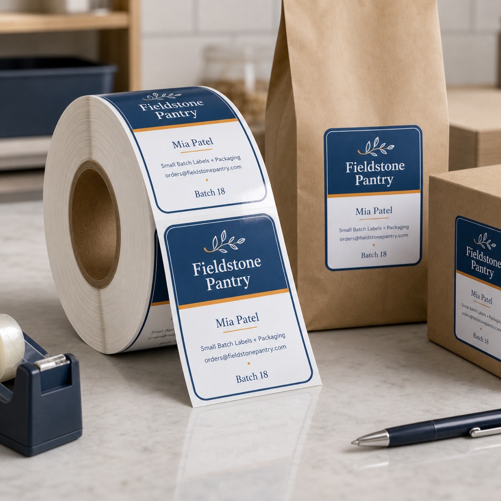 Clear BOPP Roll Labels