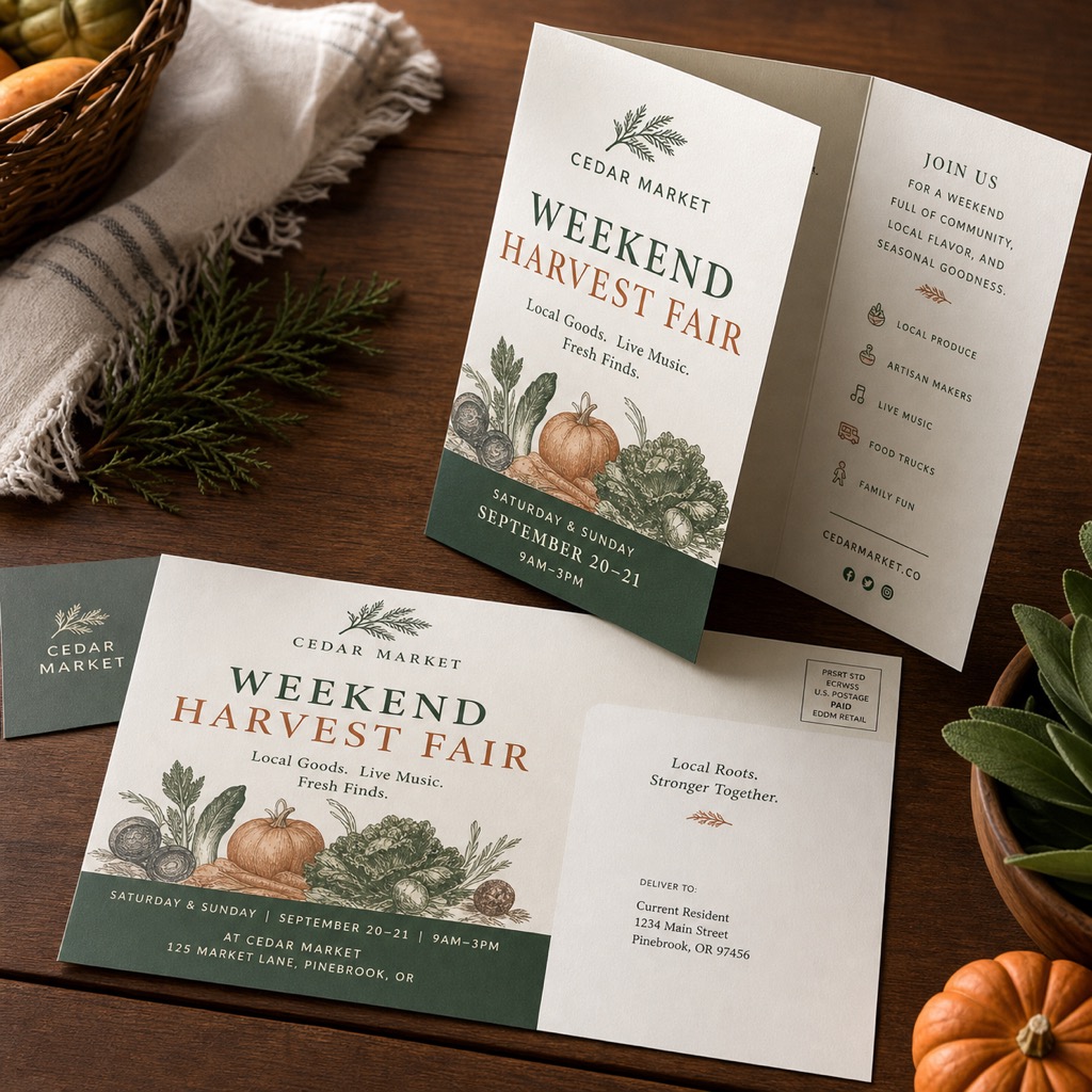 Direct Mail Flyers Brochures Uncoated