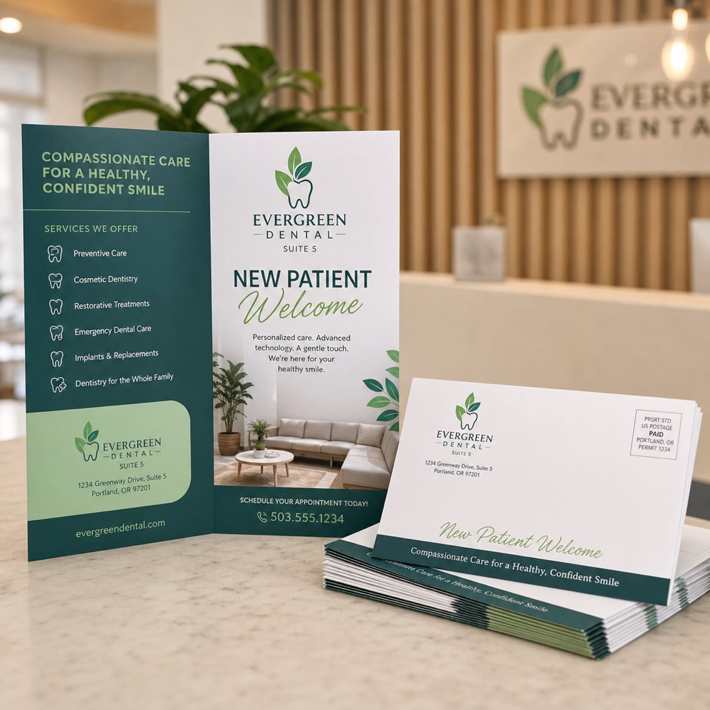 Direct Mail Half Fold Flyers and Brochures