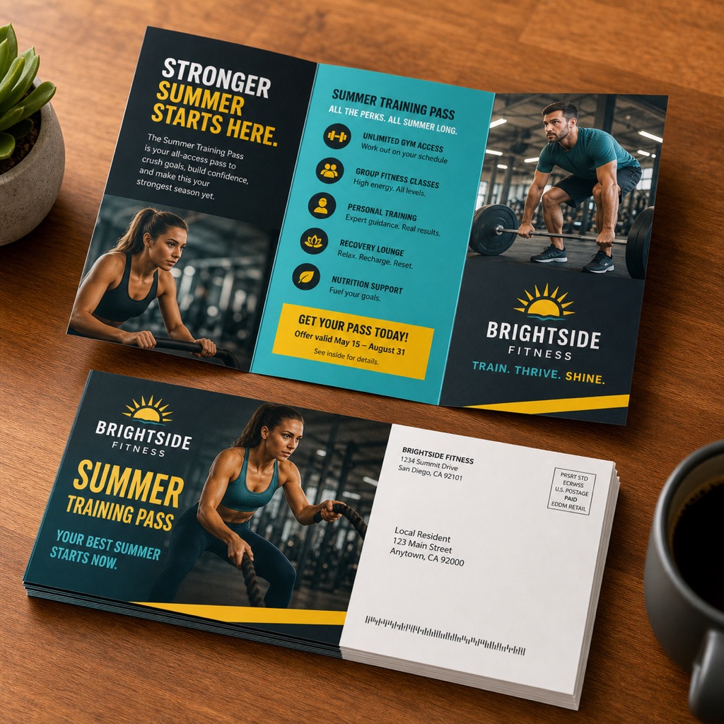 Direct Mail Tri Fold Flyers and Brochures