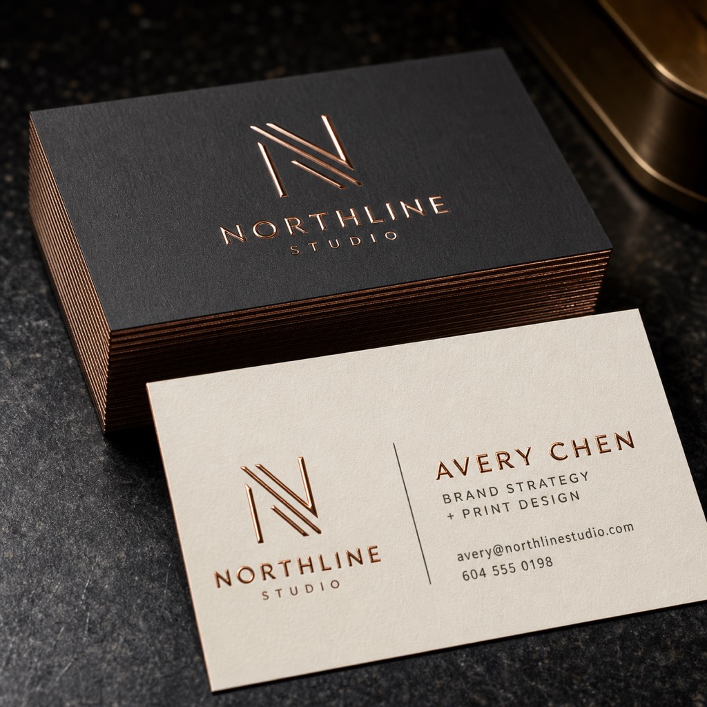 Dual Raised Business Cards