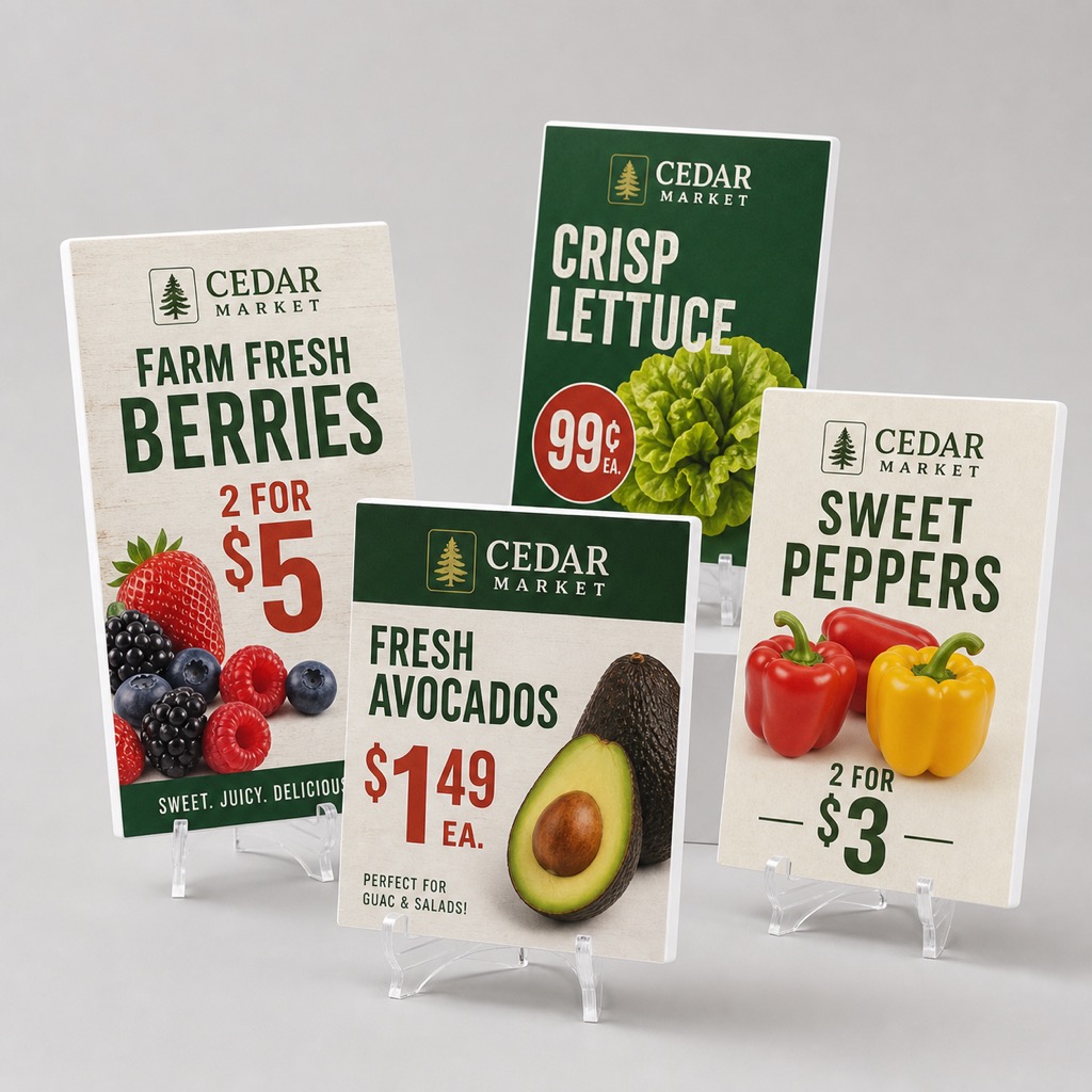 Foam Core Counter Cards