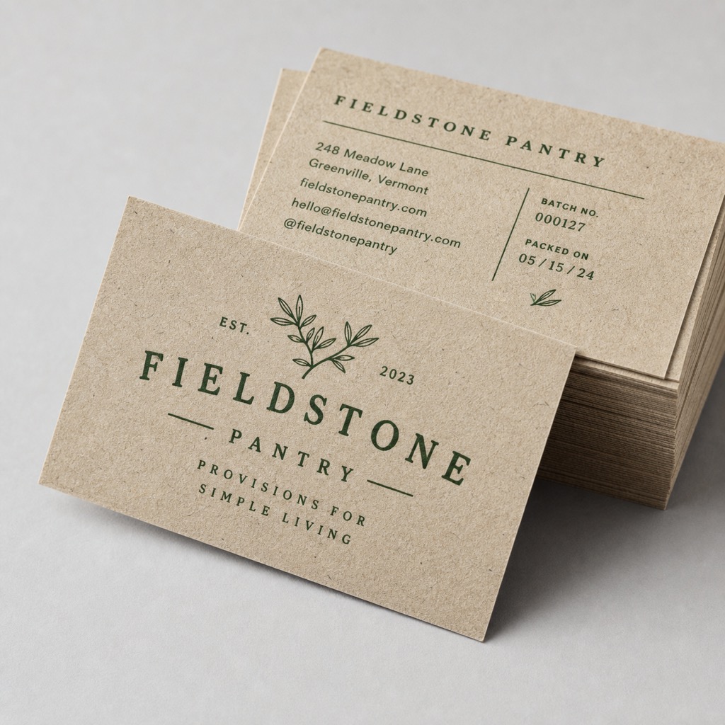Natural Business Cards
