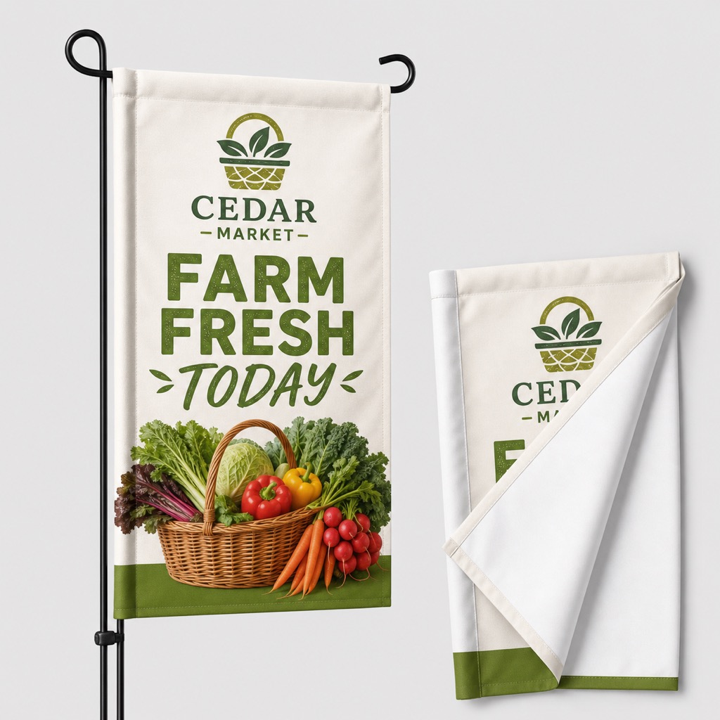 Single Sided Pole Flags