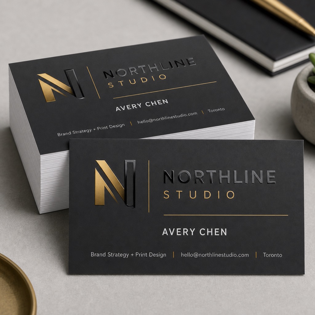 Raised Spot UV Business Cards