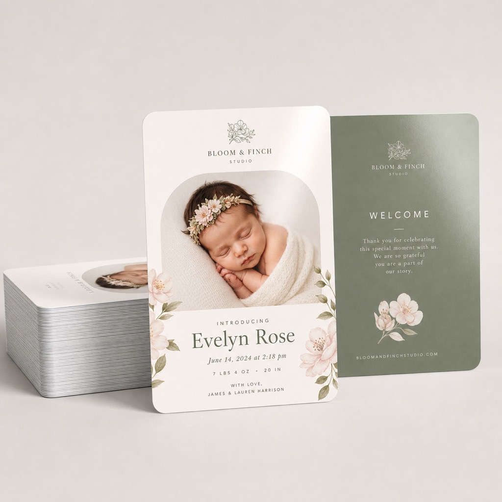Silk Announcement Cards