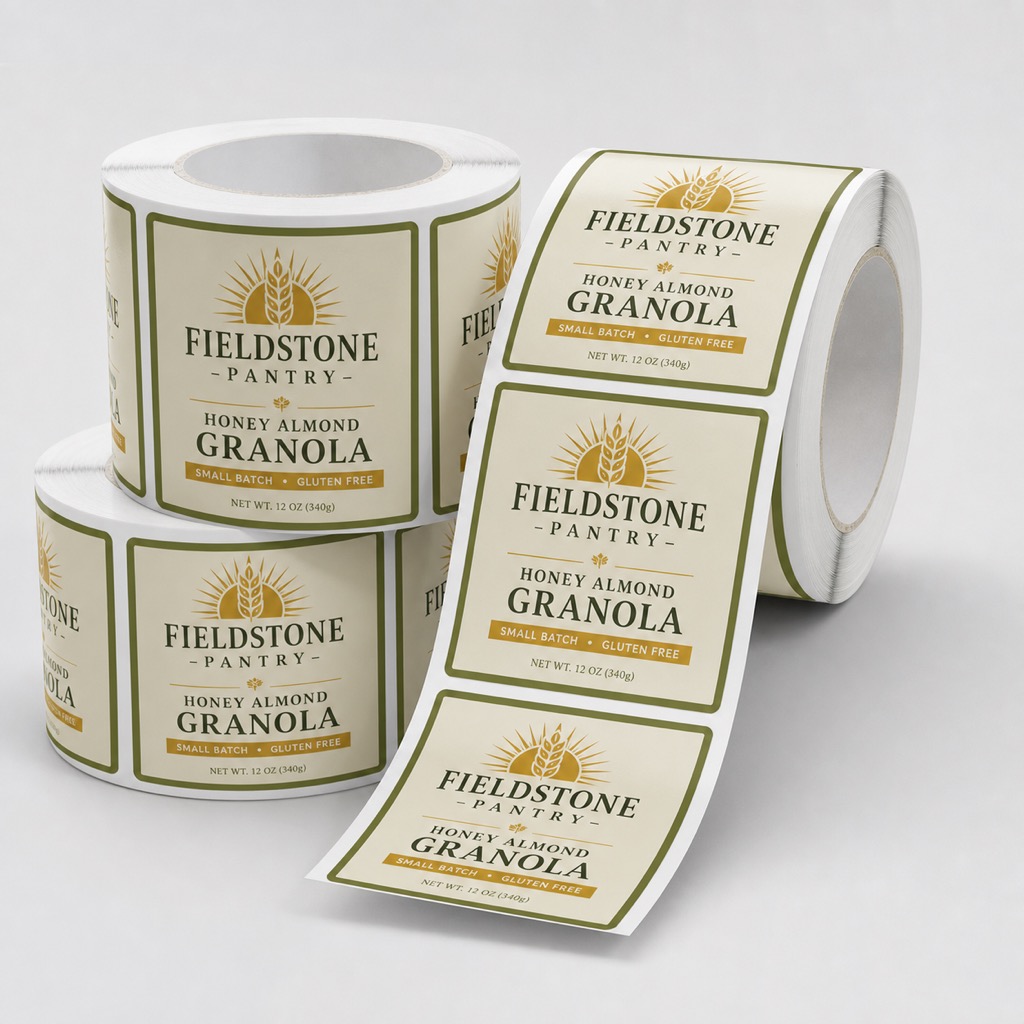 Square Roll Labels