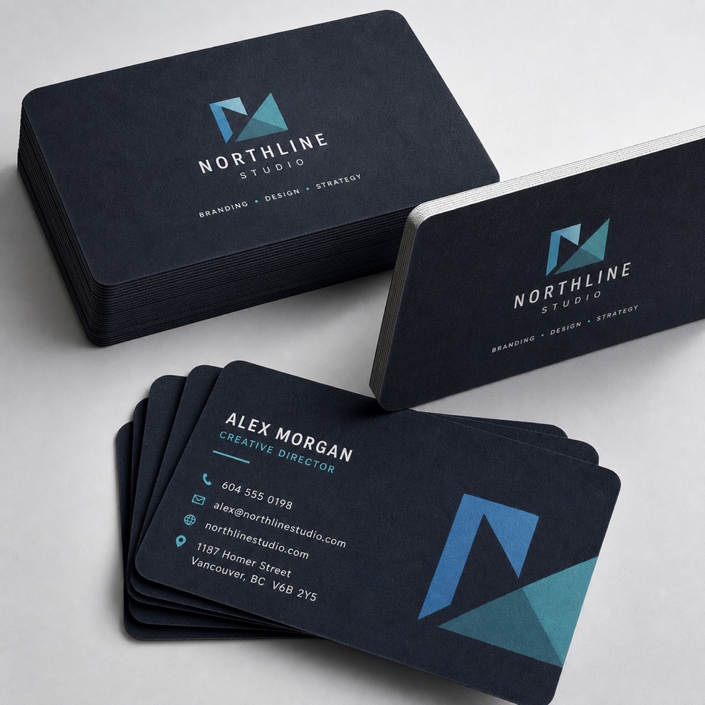 Suede Business Cards