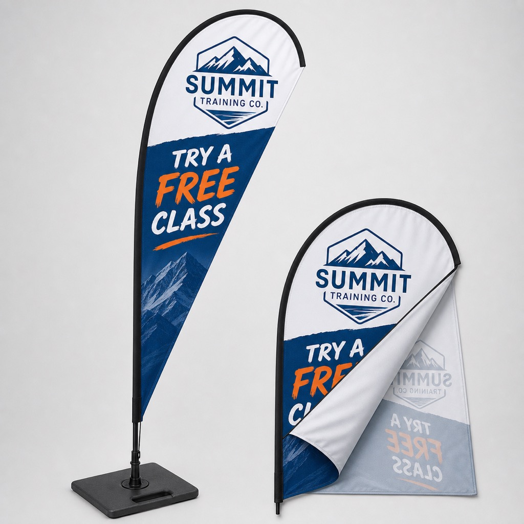 Single and Double Sided Teardrop Flags