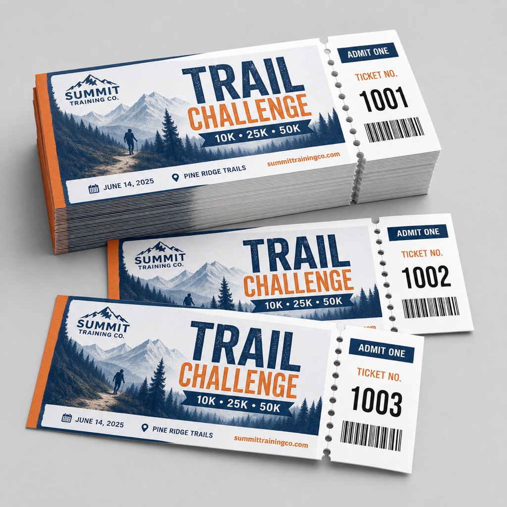 Variable Numbering Event Tickets