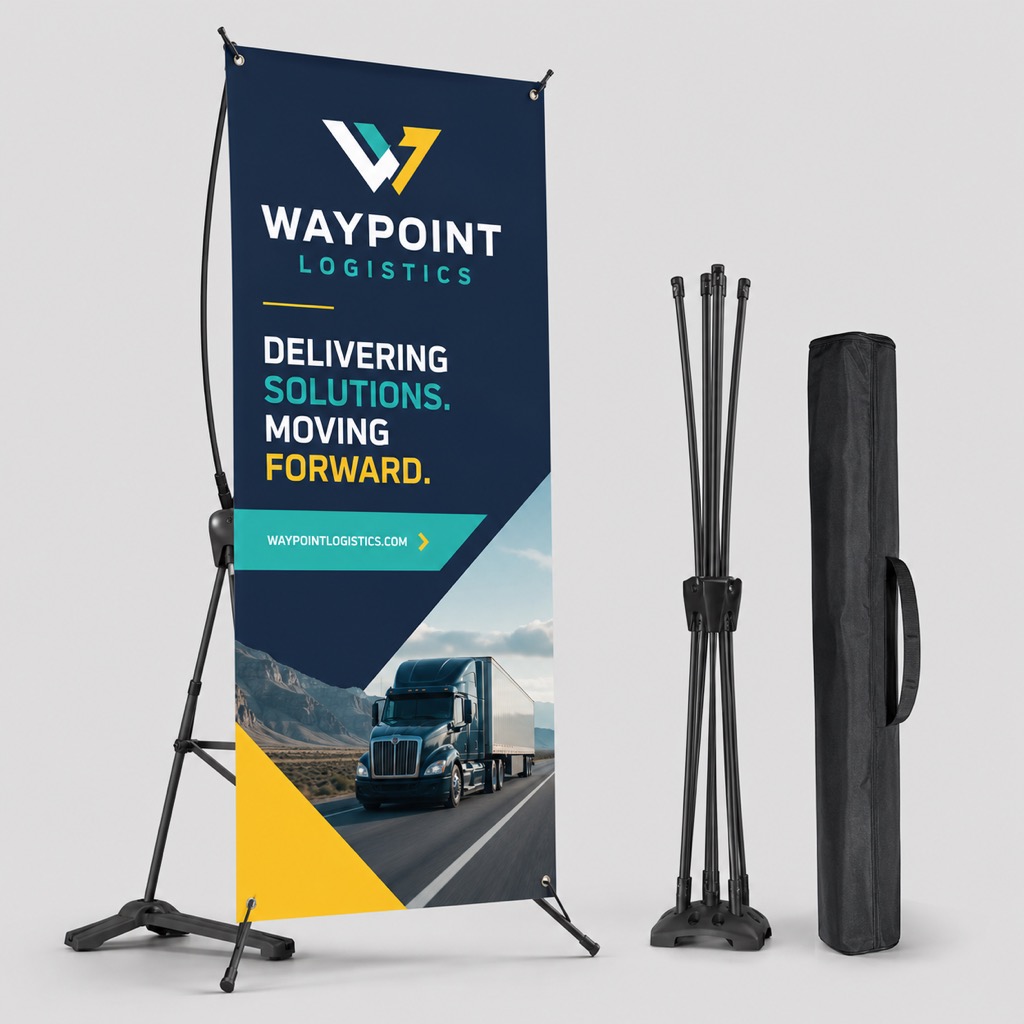 X-Style Collapsible Outdoor Banner Stands